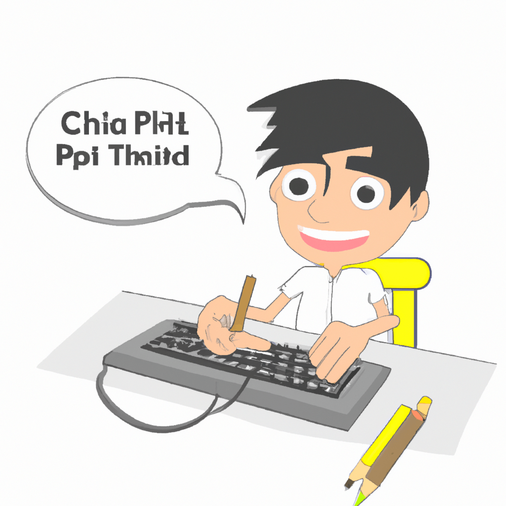 A cartoon animator using chatgpt for scriptwriting.