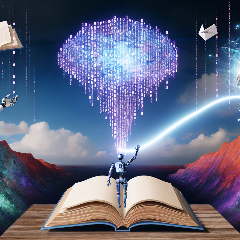 AI revolutionizing writing with virtual creativity.